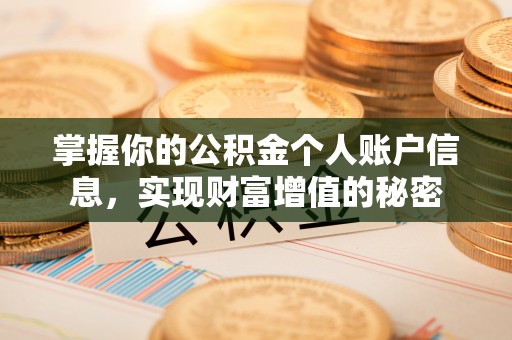 磴口掌握你的公积金个人账户信息，实现财富增值的秘密