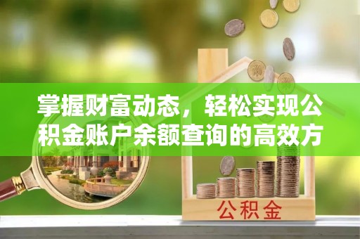 磴口掌握财富动态，轻松实现公积金账户余额查询的高效方法