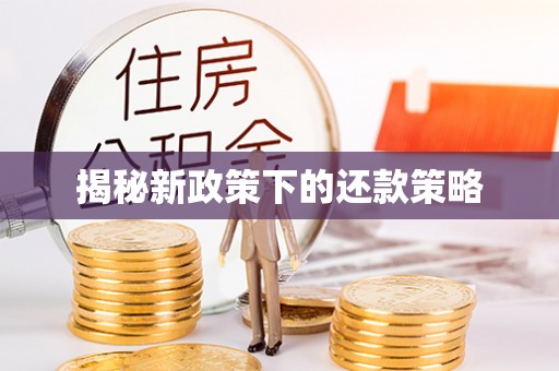 磴口揭秘新政策下的还款策略