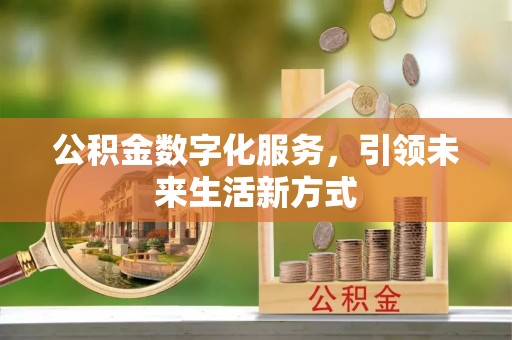 磴口公积金数字化服务，引领未来生活新方式