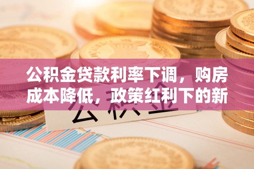 磴口公积金贷款利率下调，购房成本降低，政策红利下的新机遇