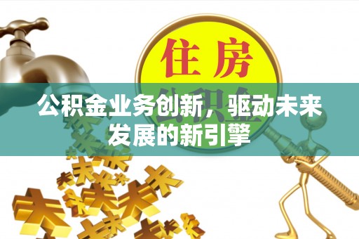 磴口公积金业务创新，驱动未来发展的新引擎