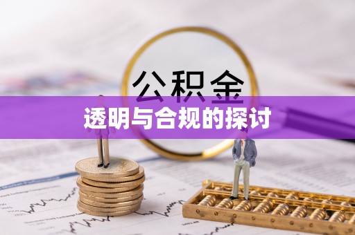 磴口透明与合规的探讨