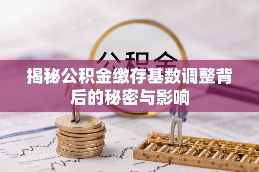 磴口揭秘公积金缴存基数调整背后的秘密与影响