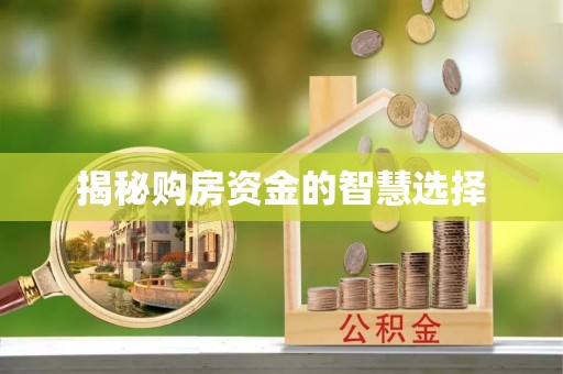 磴口揭秘购房资金的智慧选择