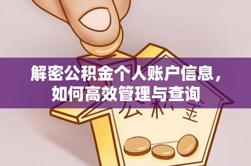 磴口解密公积金个人账户信息，如何高效管理与查询