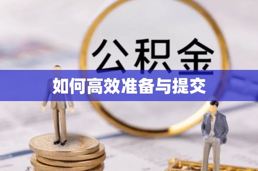 磴口如何高效准备与提交