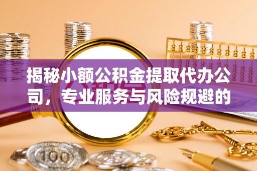 磴口揭秘小额公积金提取代办公司，专业服务与风险规避的平衡艺术
