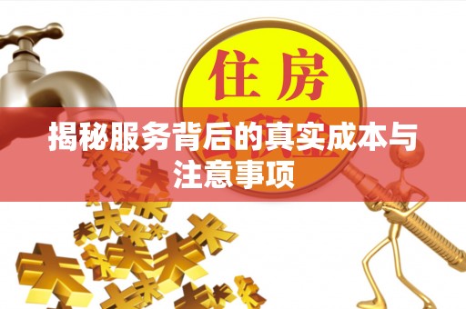 磴口揭秘服务背后的真实成本与注意事项