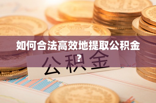 磴口如何合法高效地提取公积金？