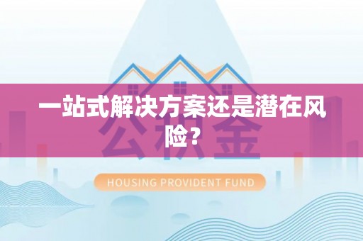 磴口一站式解决方案还是潜在风险？