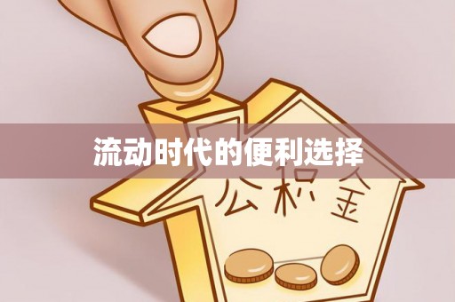 磴口流动时代的便利选择